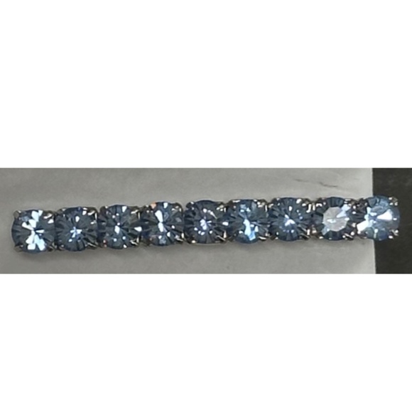 Danny Pollak Light Sapphire Swarovski Crystal Bobby Pin (#2) - approx. 2.5 in. - Picture 6 of 8